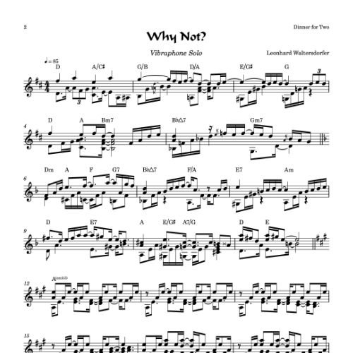 Why Not - first page