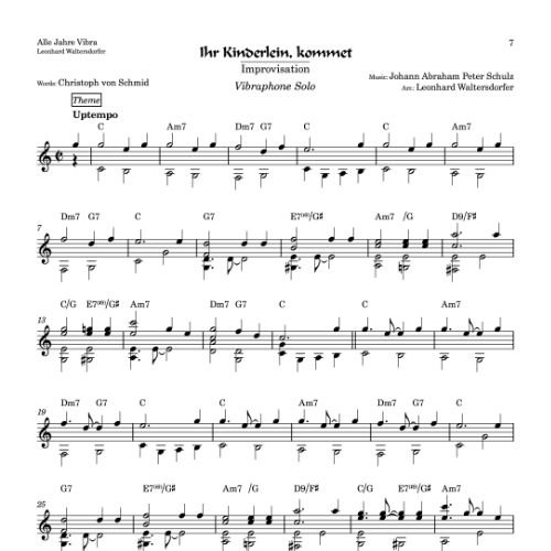 Ihr Kinderlein, kommet - first page