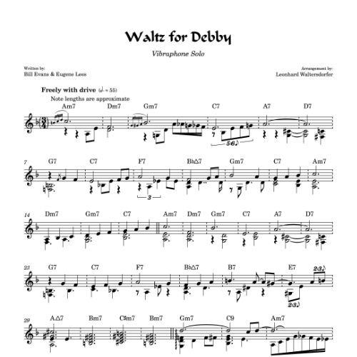 Waltz for Debby - first page