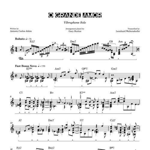 O Grande Amor - first page