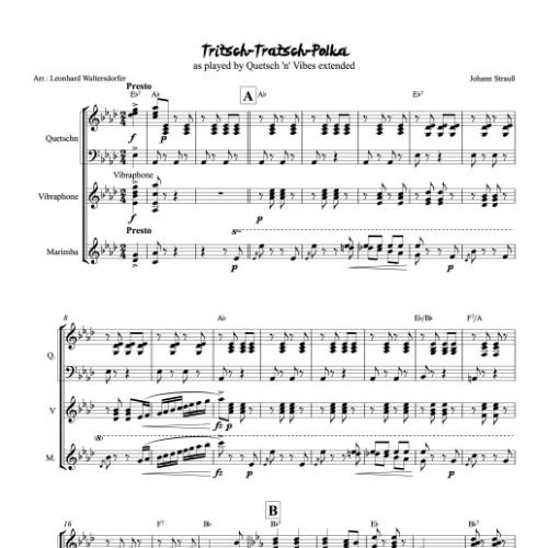 Tritsch-Tratsch-Polka - first page