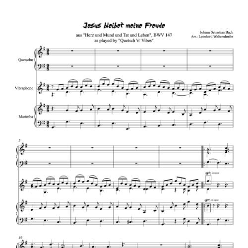 Jesus bleibet meine Freude - first page