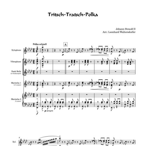 Tritsch-Tratsch-Polka - first page