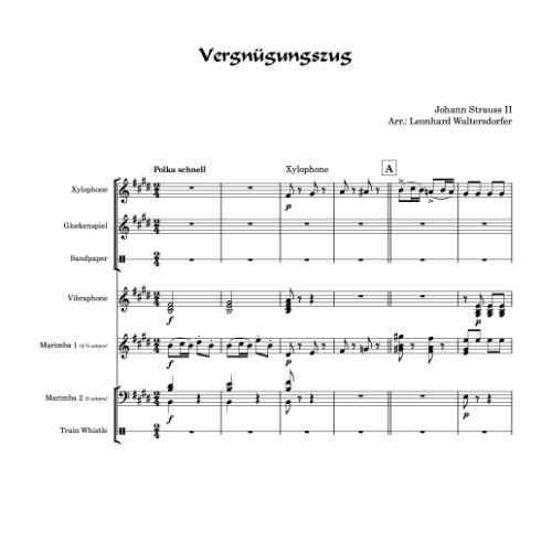 Vergnügungszug - first page
