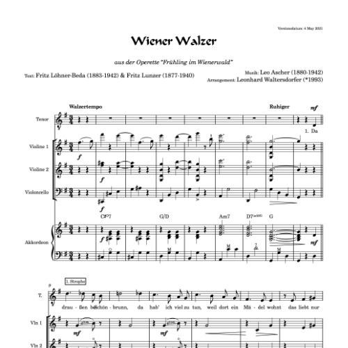 Wiener Walzer - Leonhard Waltersdorfer